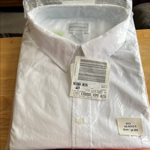 Other - Brand new in bag White Men's Dress Shirt see size on description